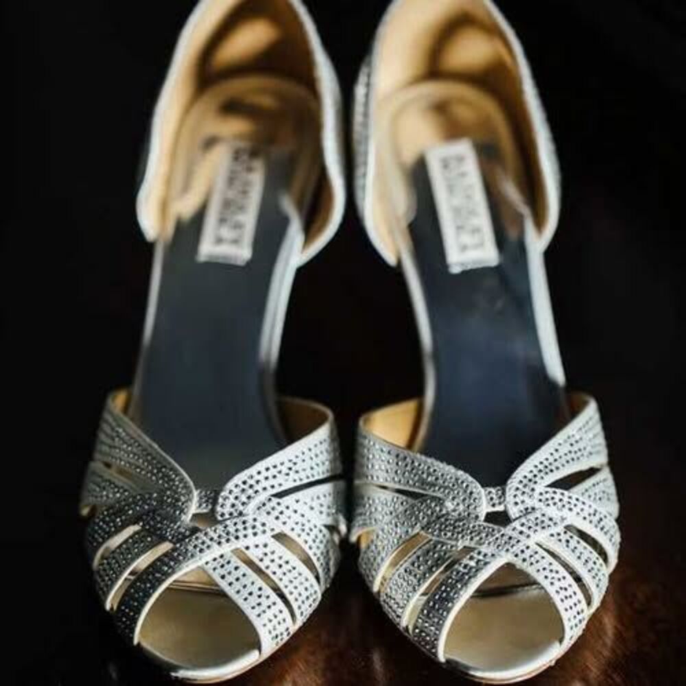 Badgley Mischka Tatiana Open Toe Pumps - Heels Womens 9.5